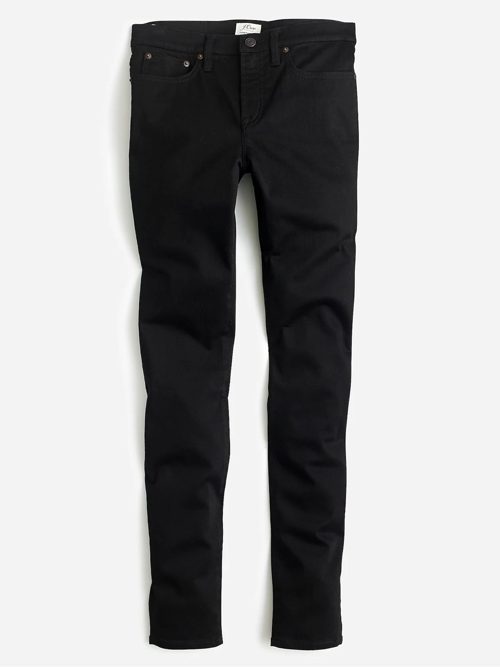 J. Crew 8” Toothpick Jeans in Black